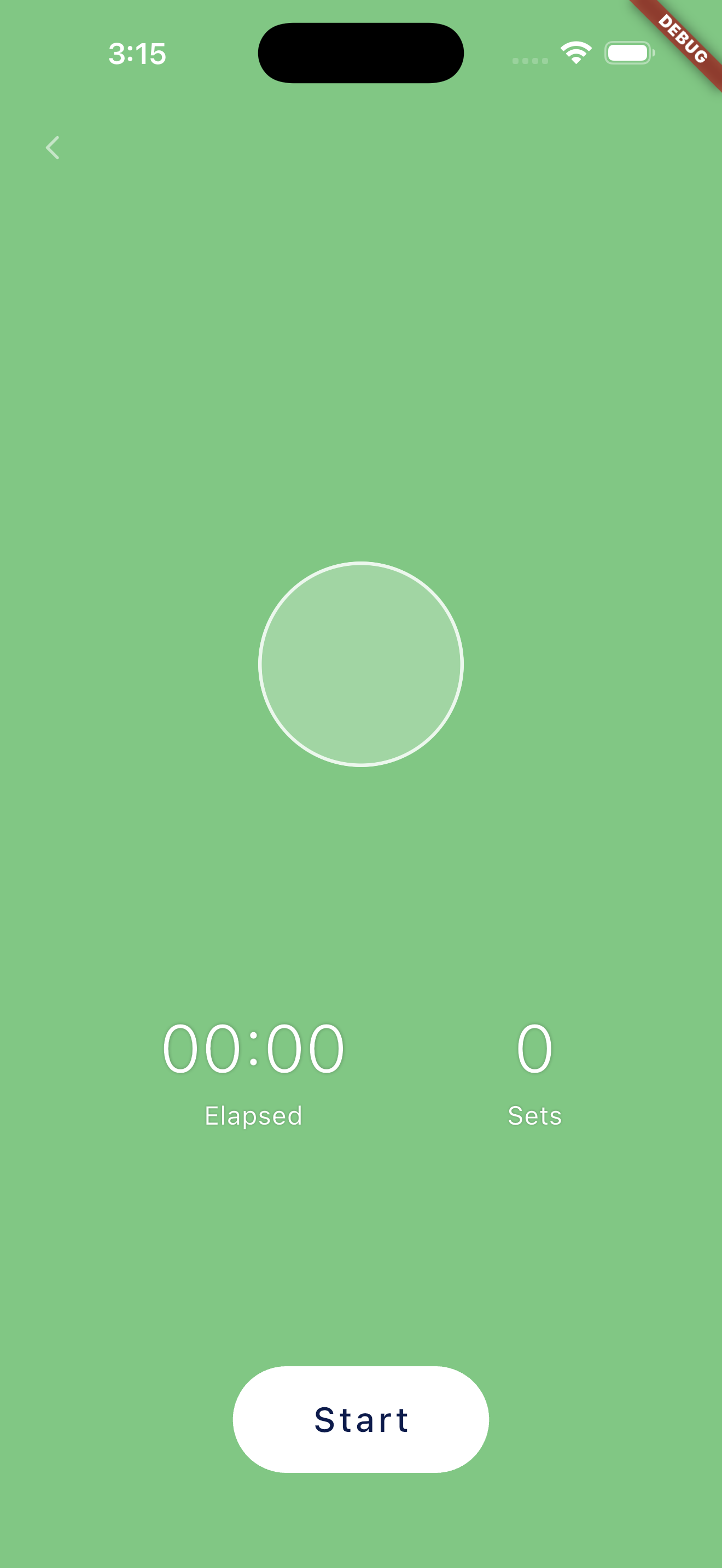 Exercise screen